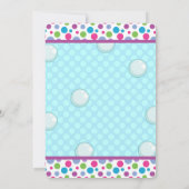 Bubble Birthday Party Invitation - Bubble Party Kaart (Achterkant)