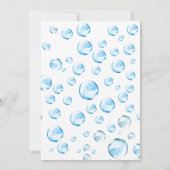 Bubble Birthday Party Invitation Kaart (Achterkant)