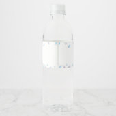 Bubble Birthday Water Bottle Label Summer Waterfles Etiket (Achterkant)