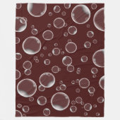 Bubble Blanket - Drow met drijvende belletjes Fleece Deken (Voorkant)