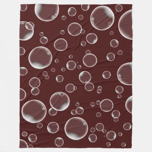 Bubble Blanket - Drow met drijvende belletjes Fleece Deken (Voorkant)