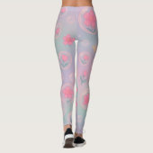 Bubble Bloom Garden – Pastel Floral Pattern for Gi Leggings (Achterkant)