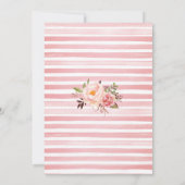 Bubble & Blooms Voordat ik Vrijgezellenfeest Invit Kaart (Achterkant)