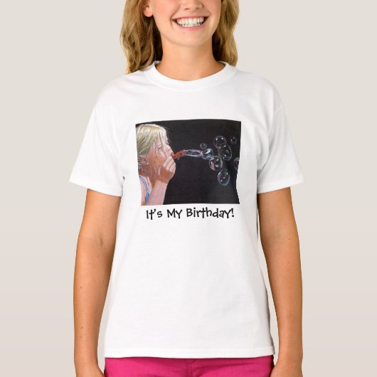 BUBBLE BLOWER, het is mijn verjaardag! SHIRTS (Voorkant)