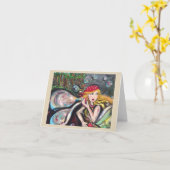 Bubble Blower Note-kaart Kaart (Gele Bloem)