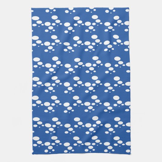 Bubble Blue Theedoek (Verticaal)