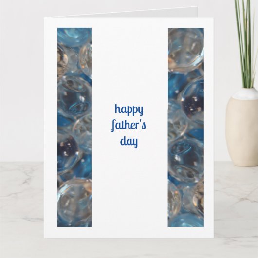 Bubble Blue - Vaderdag 2-kaart Kaart (Voorkant)