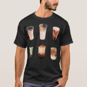 Bubble Boba Milk Tea Set T-shirt (Voorkant)