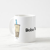 Bubble Boba Pearl Milk Tea Tapioca ballen Koffiemok (Voorkant links)