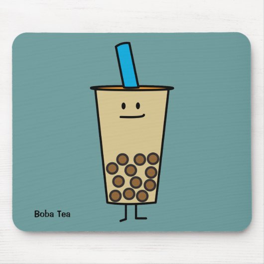 Bubble Boba Pearl Milk Tea Tapioca ballen Muismat (Voorkant)