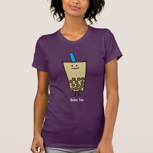 Bubble Boba Pearl Milk Tea Tapioca ballen T-shirt (Voorkant)