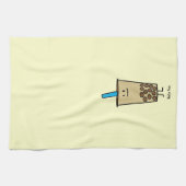 Bubble Boba Pearl Milk Tea Tapioca ballen Theedoek (Horizontaal)