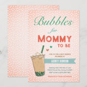 Bubble Boba Tea Baby shower Kpop Schattig Trendy C Kaart (Voorkant / Achterkant)