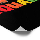 Bubble Boba Tea Equali-Tea LGBT Pride Rainbow Poster (Hoek)