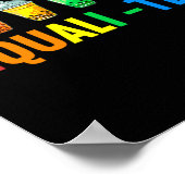 Bubble Boba Tea Equali-Tea Lgbt Pride Rainbow Poster (Hoek)