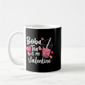 Bubble Boba Tea Is Mijn Valentijnsdag Hart Koffiemok (Links)