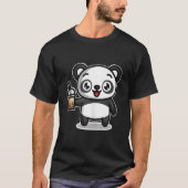 Bubble Boba Tea Kawaii Panda Bear T-shirt (Voorkant)