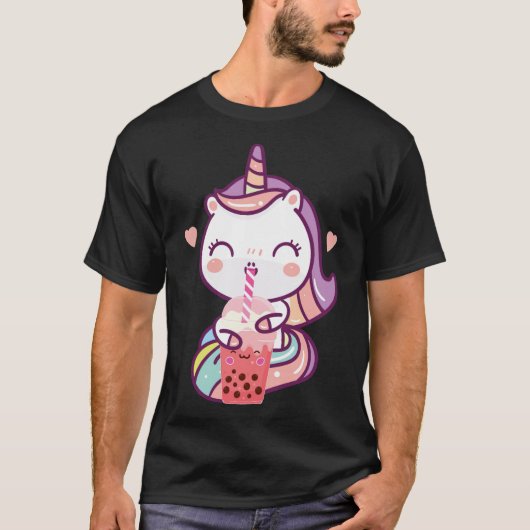 Bubble Boba Tea penelope dieren T-shirt (Voorkant)