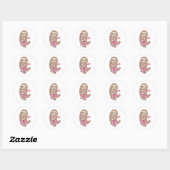 Bubble Boba Tea Ronde Sticker (Vel)