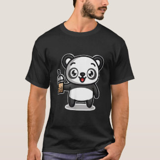 Bubble Boba Thee Kawaii Panda Beer T-shirt