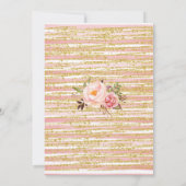 Bubble & Boots Vrijgezellenfeest Roze bloemen Kaart (Achterkant)