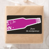 Bubble Bottle New Year Holiday Gift Label Sticker (Insitu)