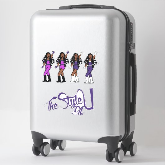 Bubble Braids Danser Stickers Paarse/Wit (Koffer)