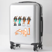 Bubble Braids Danser Stickers Sinaasappel/Aqua (Koffer)