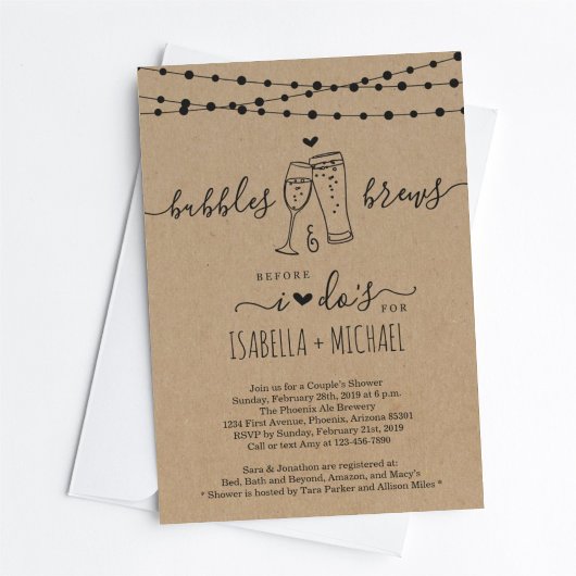 Bubble & Brew voordat ik een paar keer een douchet Kaart