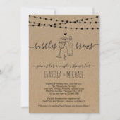 Bubble & Brews Couple's Shower Invitation Kaart (Voorkant)