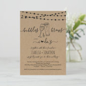 Bubble & Brews en ik zijn uitgenodigd voor bruilof Kaart (Staand voorkant)