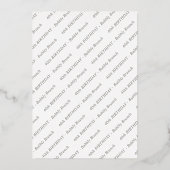 Bubble brunch champagne bubbles event 40th folie uitnodiging (Achterkant)