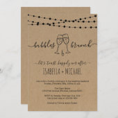 Bubble & Brunch Morning After Post Wedding Brunch Kaart (Voorkant / Achterkant)