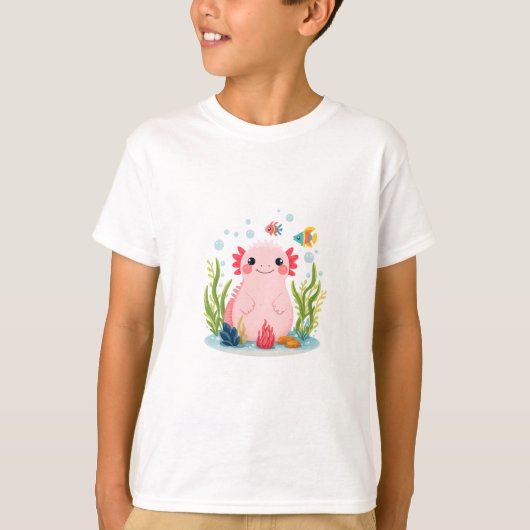 Bubble Buddy Axolotl T-shirt (Voorkant)