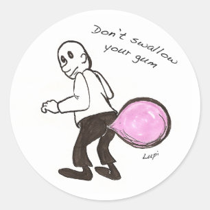 Bubble Butt 3 inch ronde sticker
