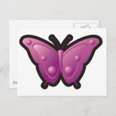 Bubble Butterfly 4 Briefkaart (Voorkant / Achterkant)