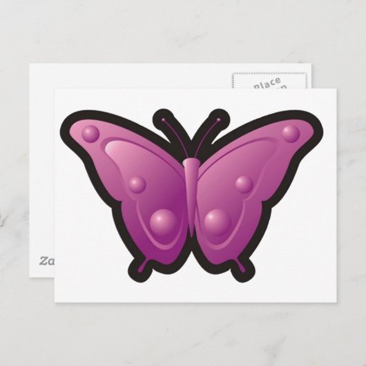 Bubble Butterfly 4 Briefkaart (Voorkant / Achterkant)