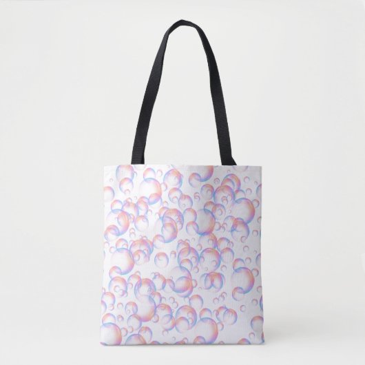 Bubble-Canvas tas | Grappige badkostuum accessoire (Voorkant)