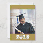 Bubble Celebrations Afstuderen Photo Party nodigt  Kaart (Achterkant)