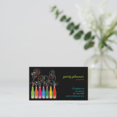 Bubble Celebrations! Planner-profielkaart van part Visitekaartje (Staand voorkant)