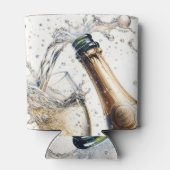 Bubble Champagne Happy Birthday Blikjeskoeler (Achterkant)