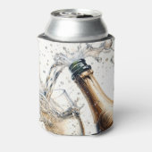 Bubble Champagne Happy Birthday Blikjeskoeler (Blikje Achterkant)