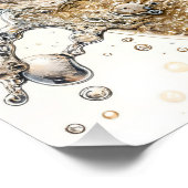 Bubble Champagne Happy Birthday Perfect Poster (Hoek)