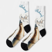 Bubble Champagne Happy Birthday Sokken (Links)