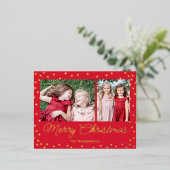 Bubble Cheer Folie Holiday Briefkaart kerstkaart (Staand Voorkant)