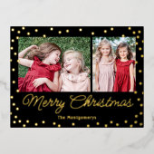 Bubble Cheer Folie Holiday Briefkaart kerstkaart (Voorkant)