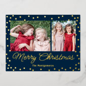 Bubble Cheer Folie Holiday Briefkaart kerstkaart (Voorkant)