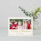 Bubble Cheer Folie Holiday Briefkaart kerstkaart (Staand Voorkant)