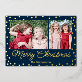 Bubble Cheer Folie Holiday Card-kerstkaart Folie Feestdagenkaart