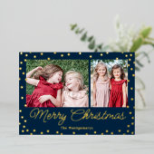 Bubble Cheer Folie Holiday Card-kerstkaart Folie Feestdagenkaart (Staand Voorkant)